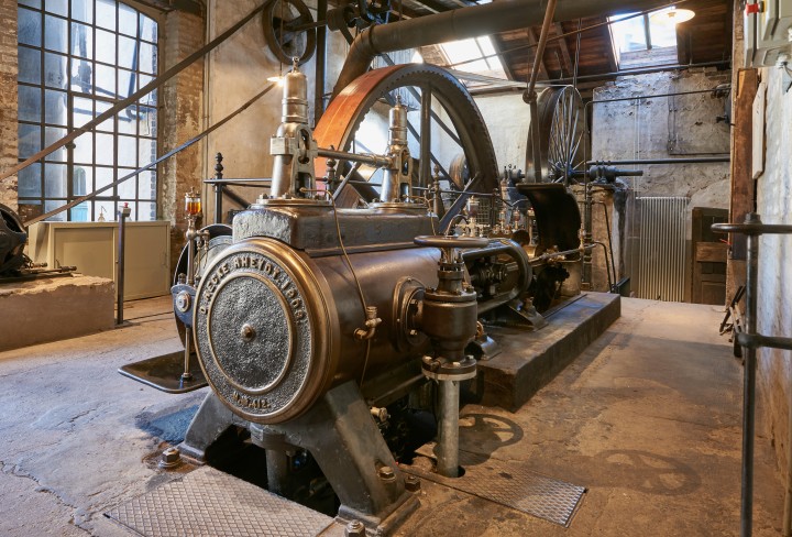 Die historische Dampfmaschine aus dem Jahr 1903