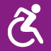 Icon für Menschen mit Gehbehinderungen und RollstuhlfahrerInnen
