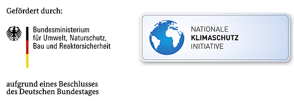 Logo des Bundesministeriums für Umwelt, Naturschutz und Reaktorsicherheit sowie das Logo der nationalen Klimaschutzinitiative